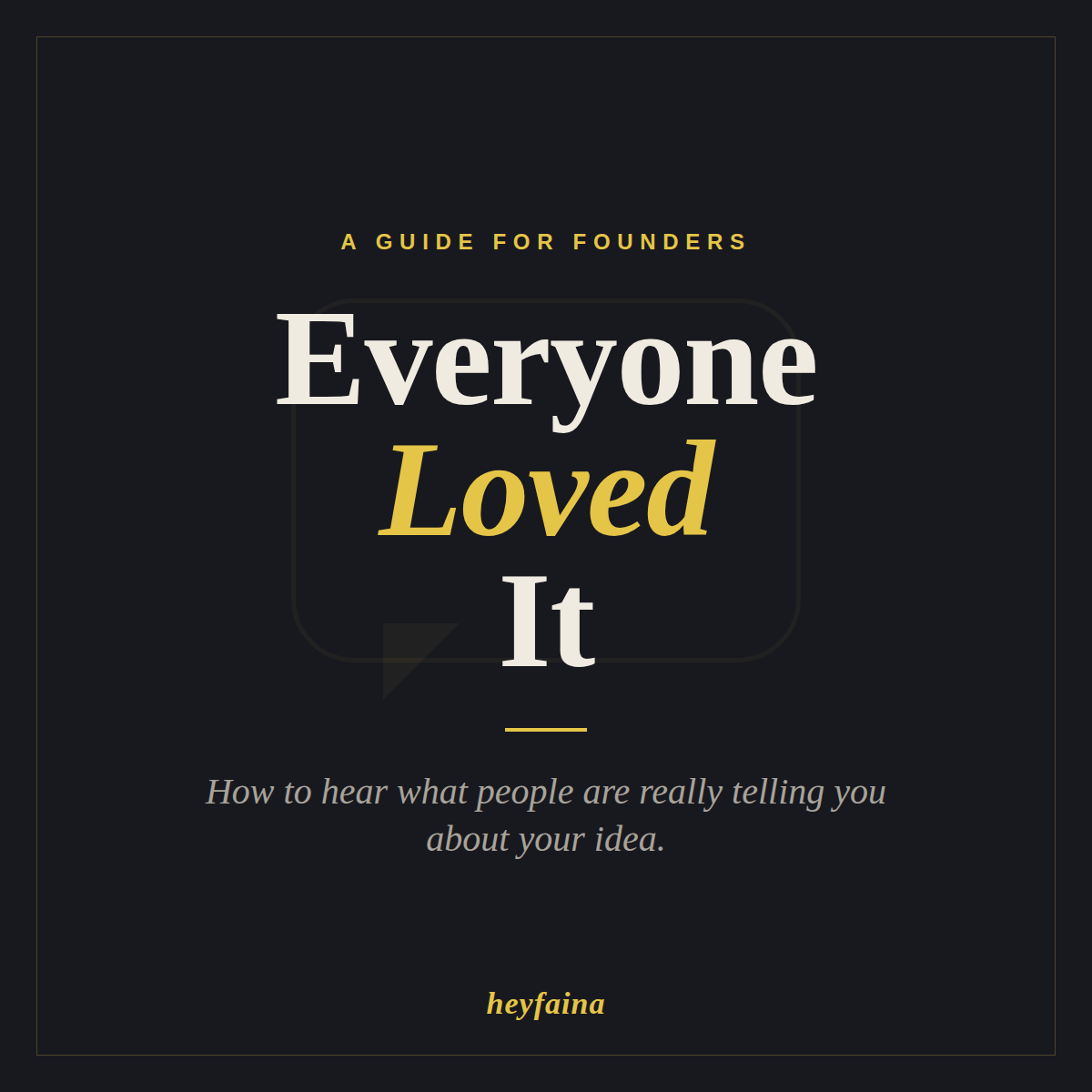 Everyone Loved It guide cover